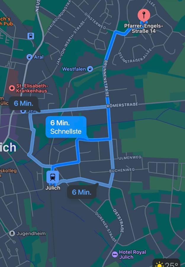 Ruhiges Juwel: Frisch Renoviert 100 Qm Lejlighed Jülich Eksteriør billede