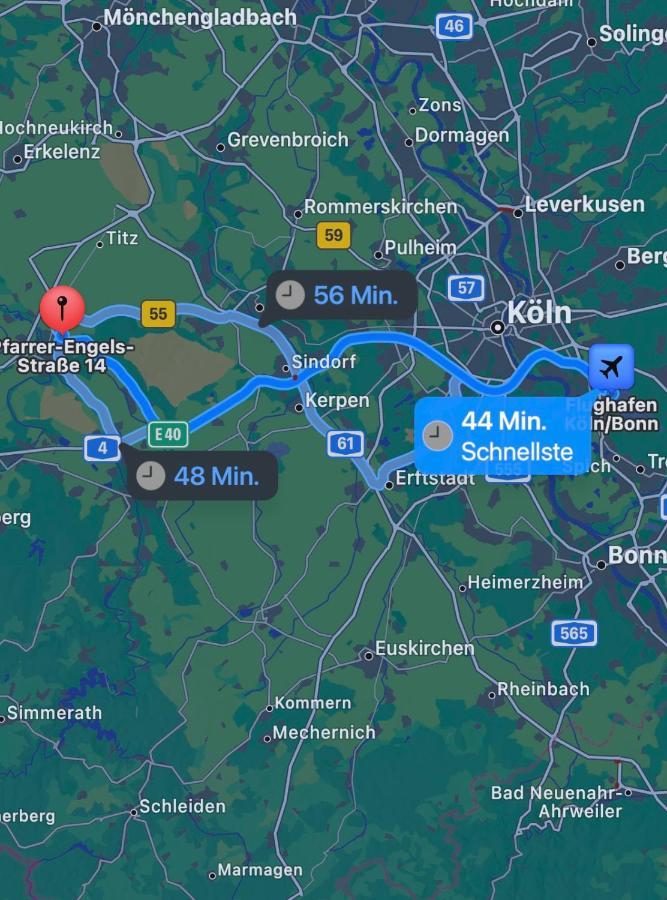 Ruhiges Juwel: Frisch Renoviert 100 Qm Lejlighed Jülich Eksteriør billede